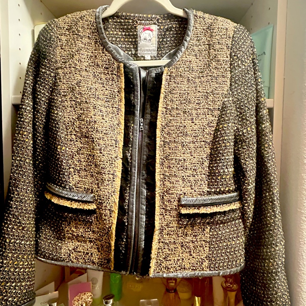 Yoana Baraschi Black and Gold Blazer